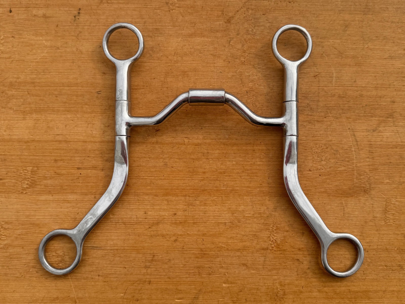 Comfort Mouth Western Horse Medium Port Flat Cheek Bit ~ 4 3/4"