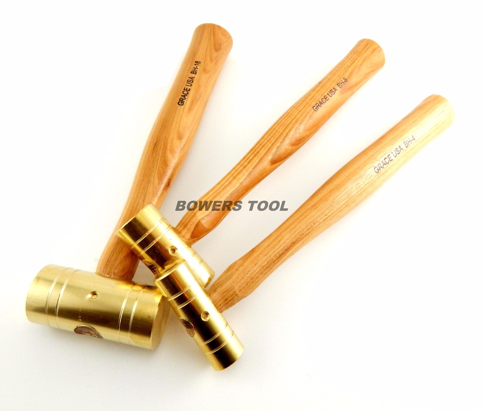 Grace Gunsmith Brass Hammer Set 3pc 4 8 & 16oz Gun Care Machinist Made in USA