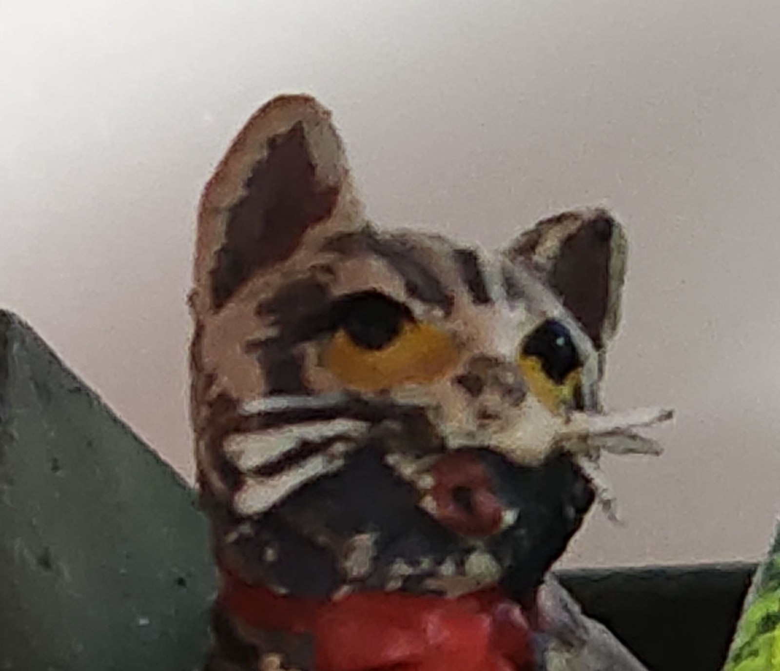 Bermann Vienna Bronze Cold Painted Kitten in Green Basket Figurine