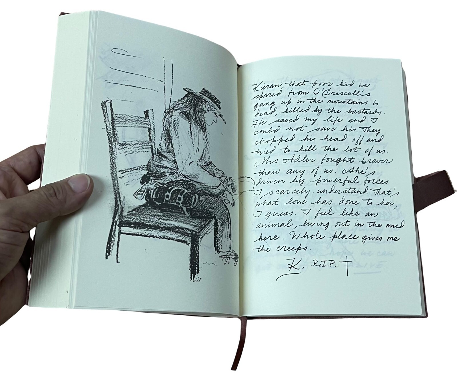 ARTHUR JOURNAL Cowhide Leather Book MORGAN 661 Pages Diary Memorabilia