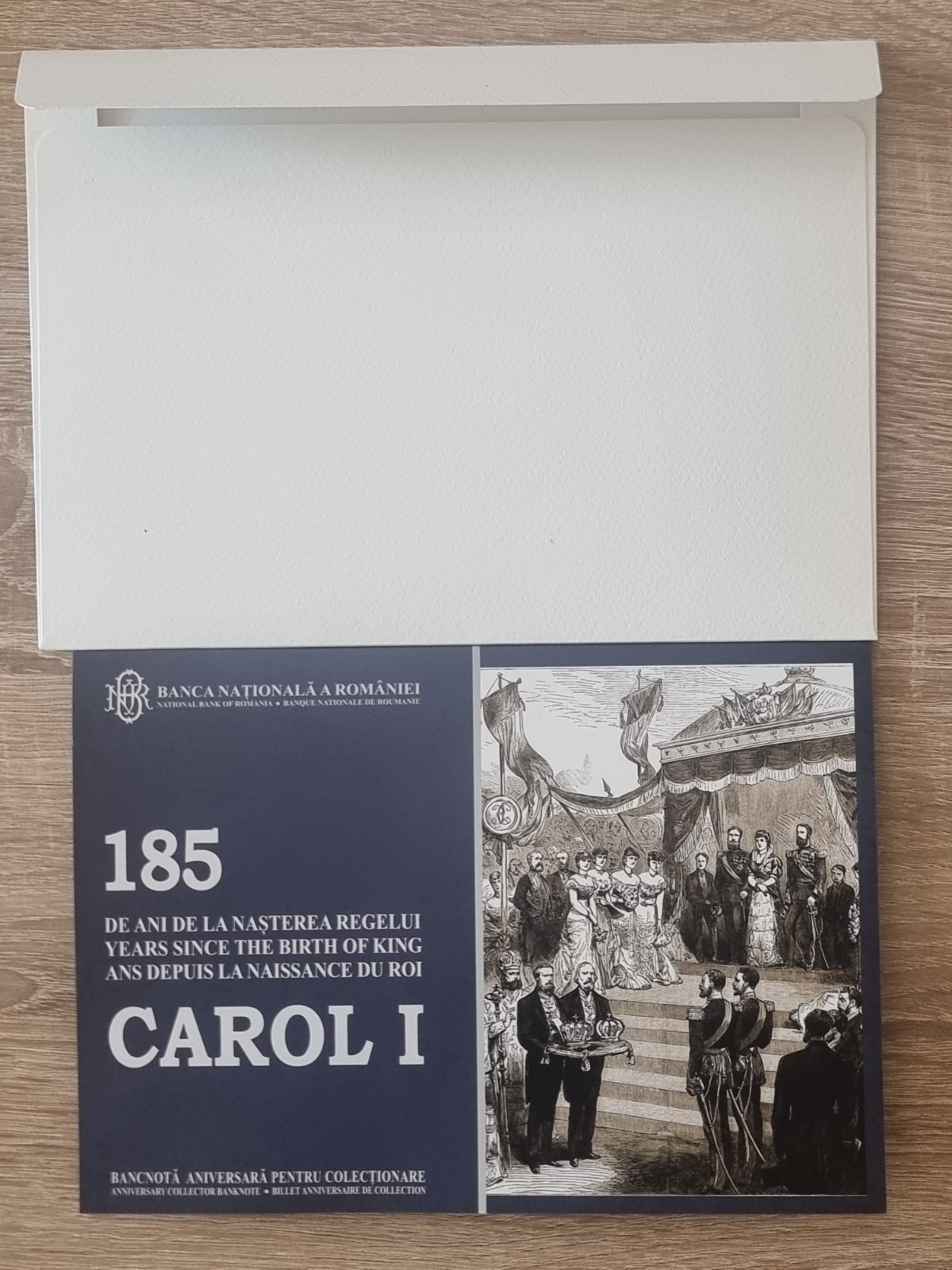 Romania 100 Lei 2024 UNC Banknote | King Carol I 185 Years | w/ Folder