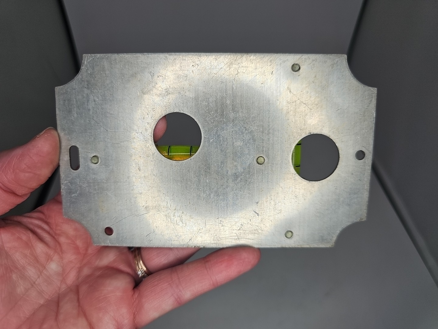 Eden Specialty Co. vintage line level tool 1924 patent aluminum brass