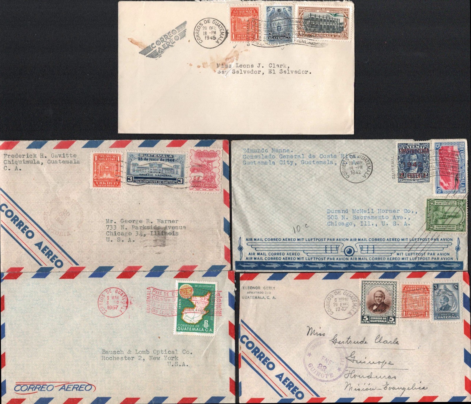 Guatemala Cover Collection - 9 Items - [Group 8]