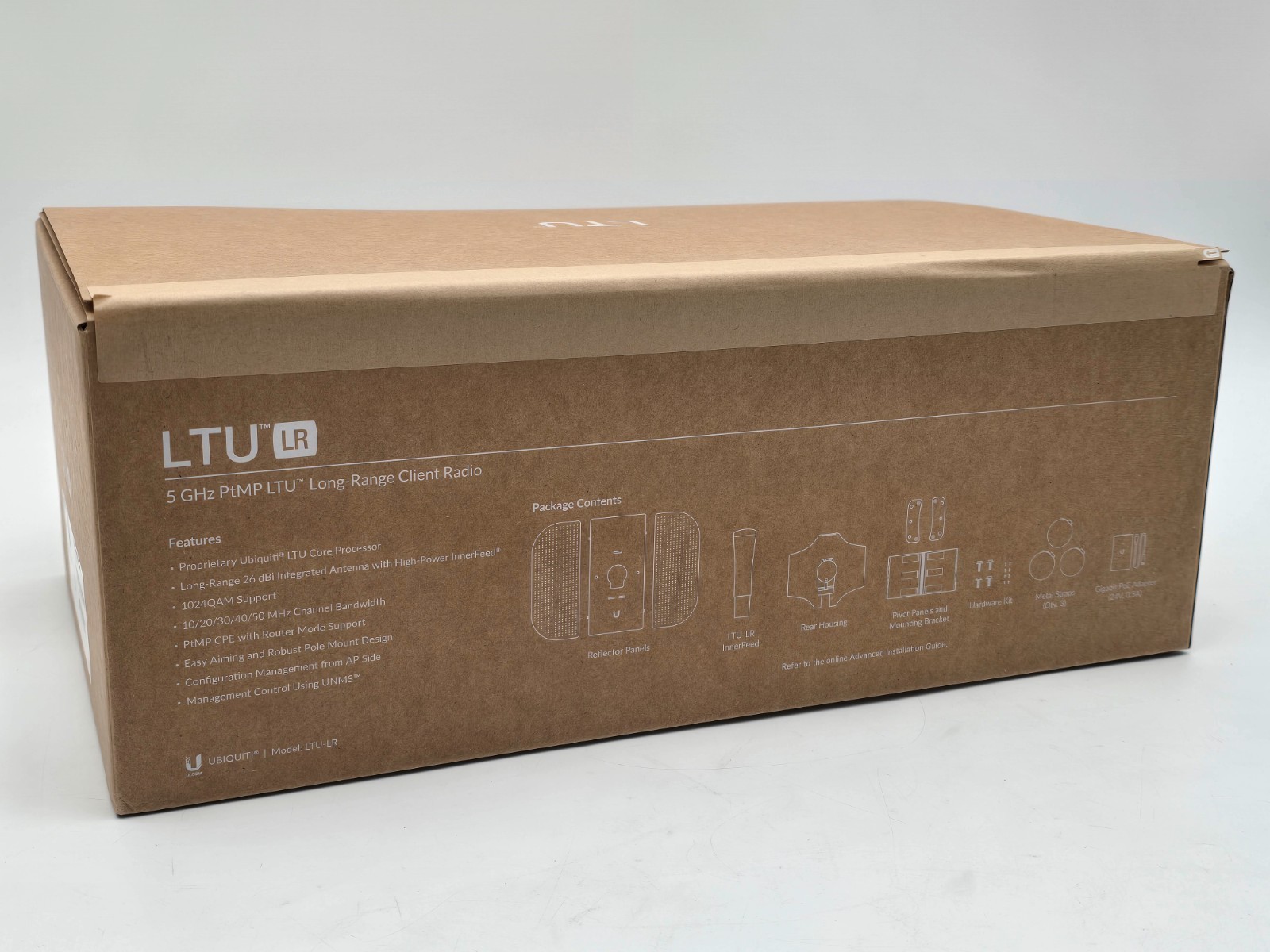 Ubiquiti LTU-LR-US 5GHz PtMP Long-Range Client Radio w/ Antenna (New, Sealed)