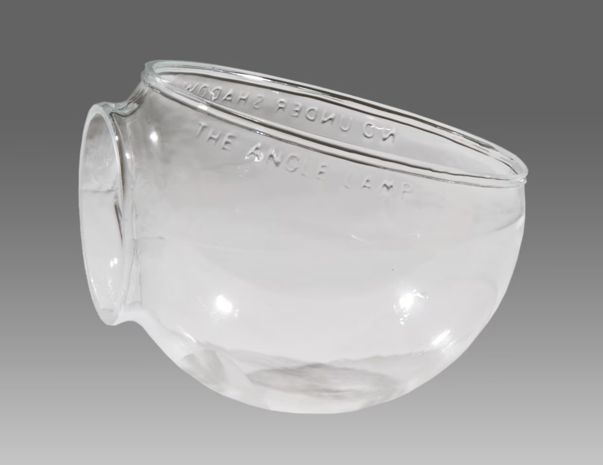 B&P Lamp Hand Blown Angle Lamp Elbow