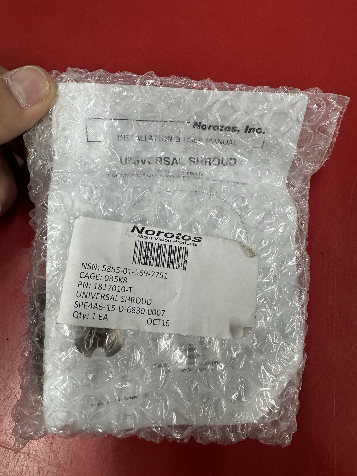 NOROTOS NVG SHROUD BASEPLATE-TAN