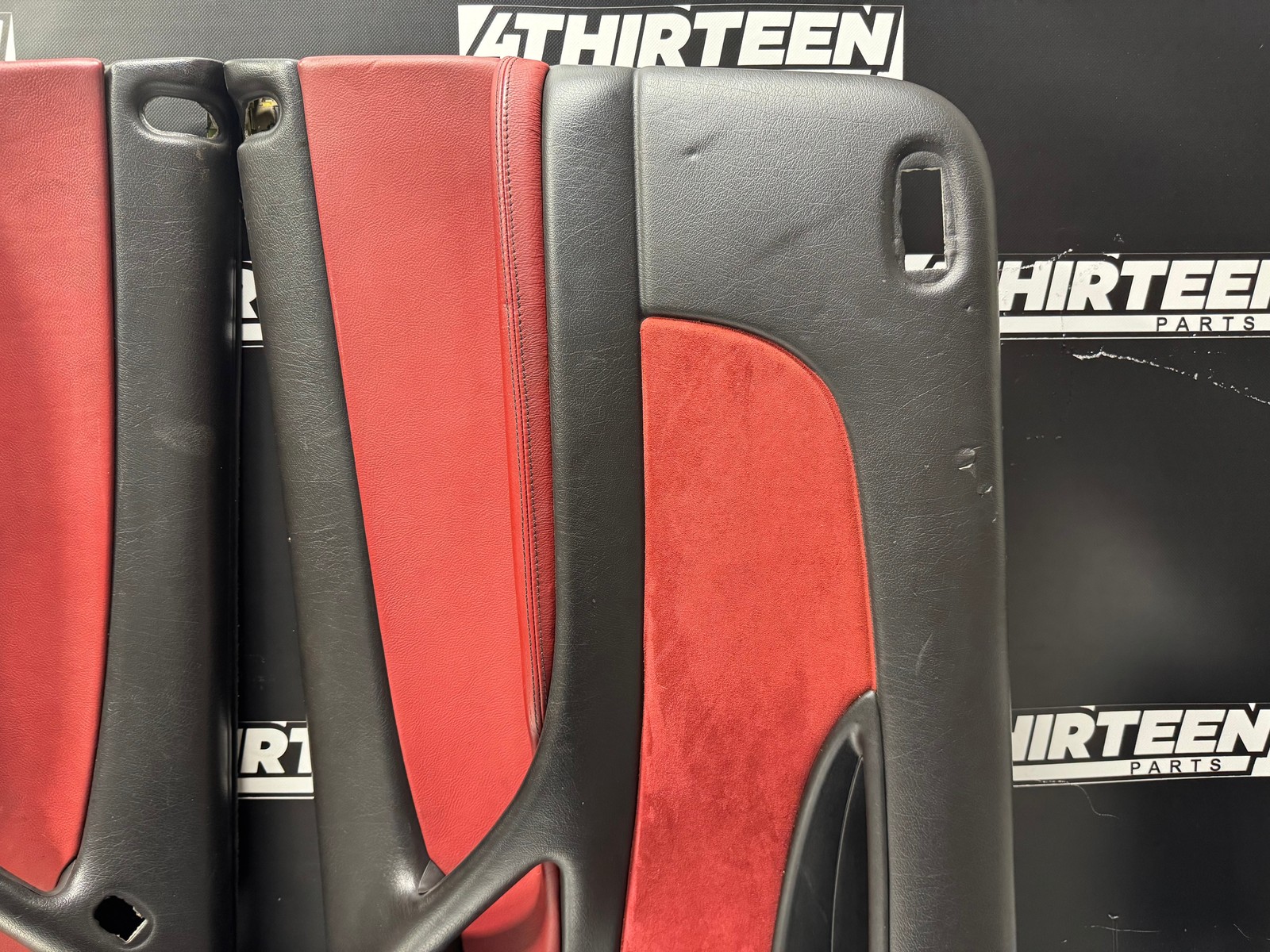 04-06 PONTIAC GTO 40TH ANNIVERSARY BLK AND RED DOOR PANEL SET LH AND RH #L414