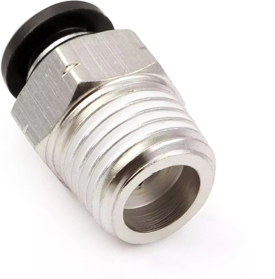 LokoCar Male Straight 3/8"Tube OD x 3/8"NPT Thread Push to Connect Fitting 5Pcs