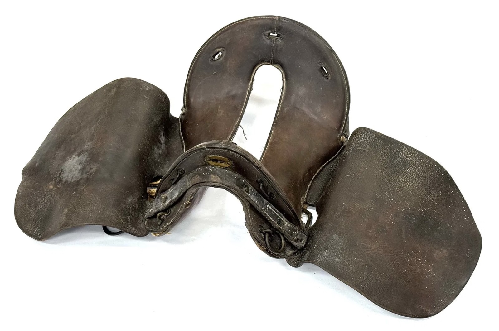 WWI McClellan-Style Military Leather Horse Saddle – 11.5” Seat | Brown