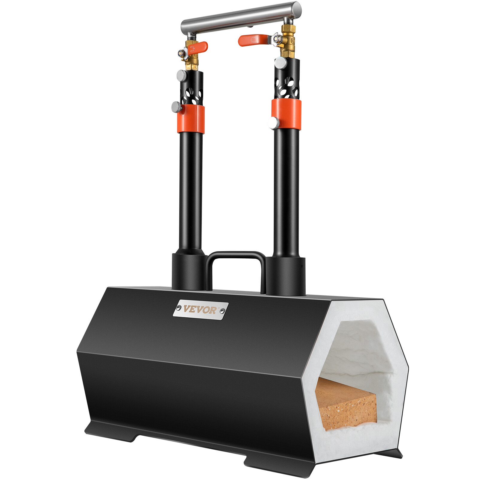 VEVOR Propane Forge Farrier Forge Double Burner Tool Knife Making Blacksmithing