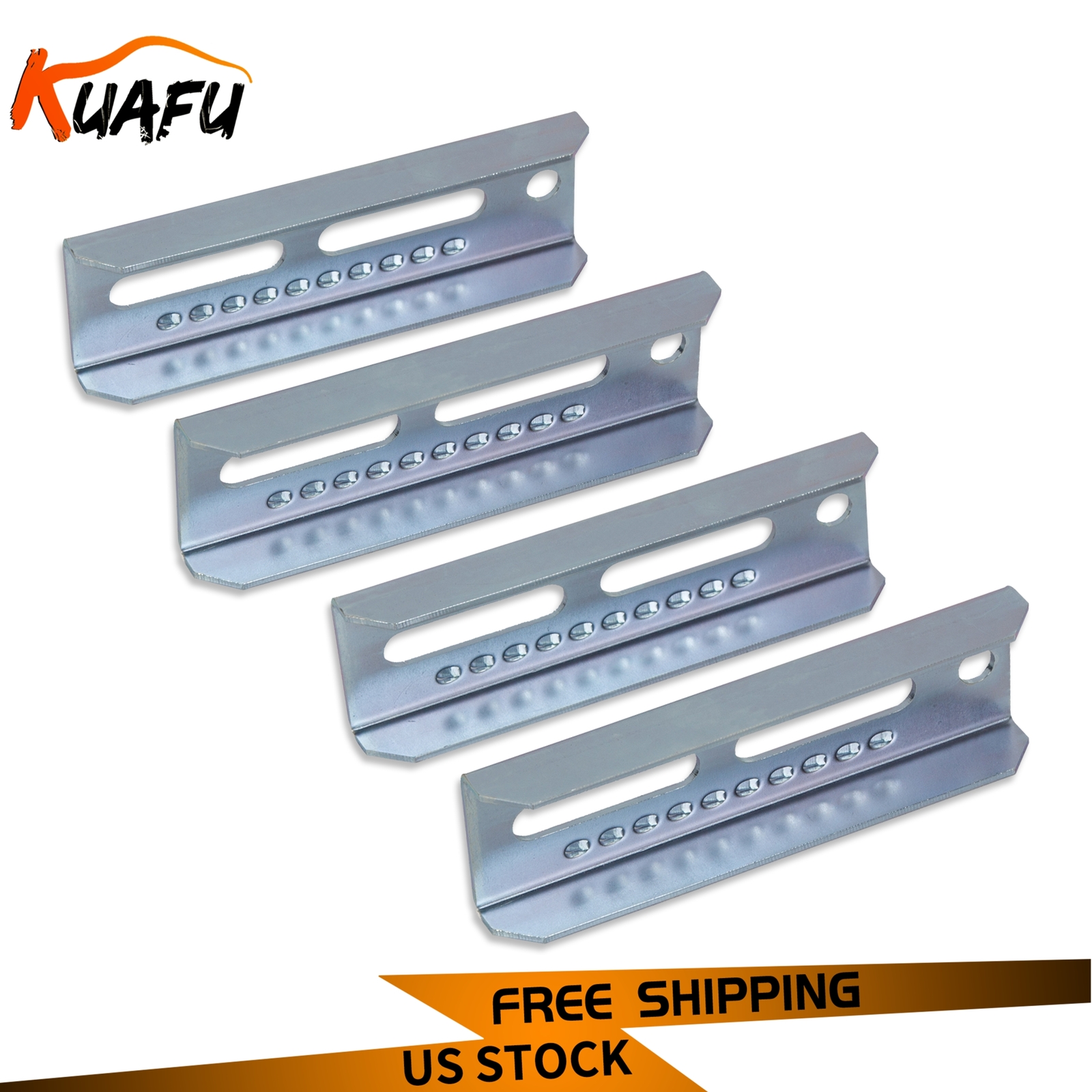 4PCS 8" Galvanized Swivel Top Bunk Bracket Kit for 2x4 Boat Trailer Crossmember