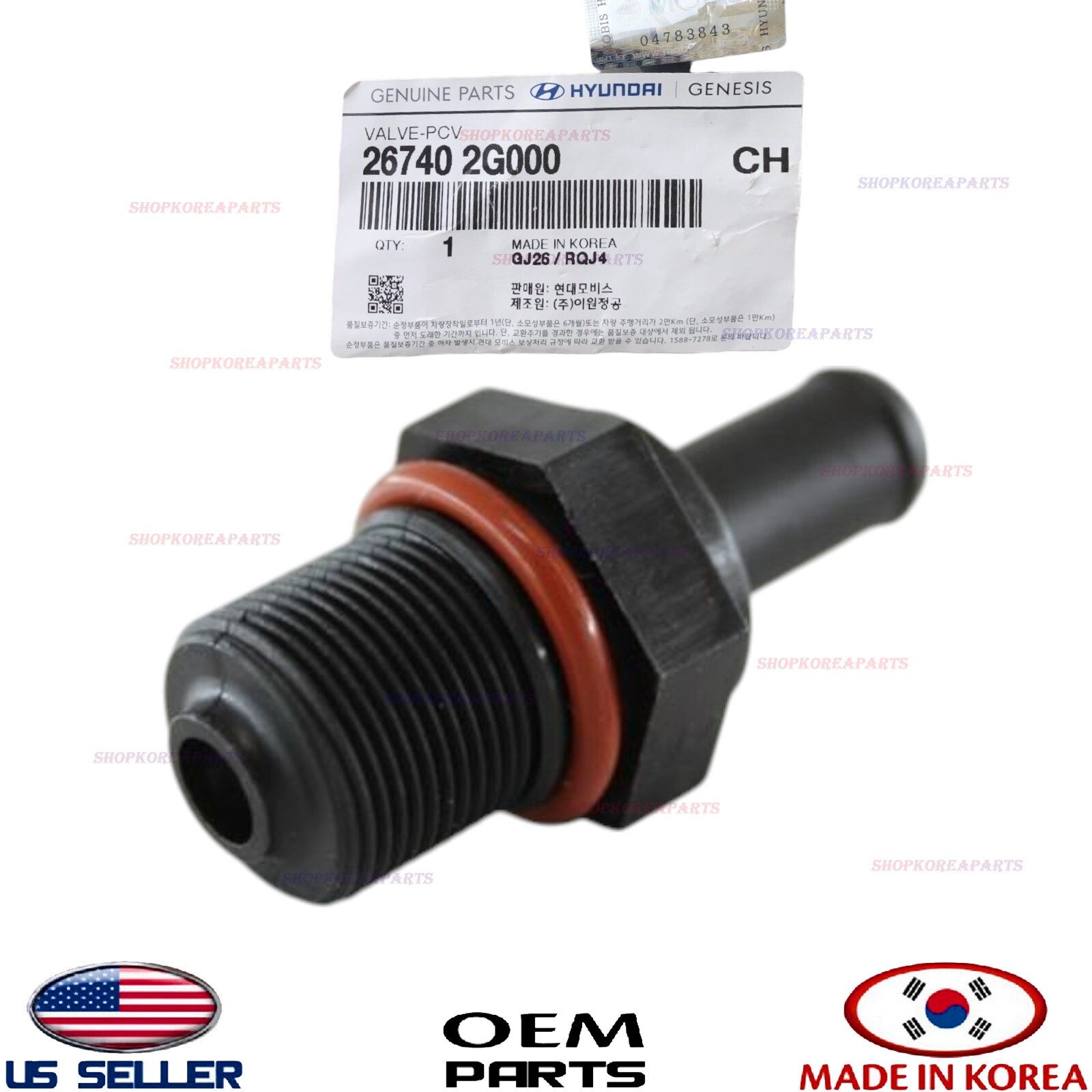 ✅GENUINE OEM✅ PCV Valve 2008-2025 Genesis Hyundai Kia *Check Compatibility
