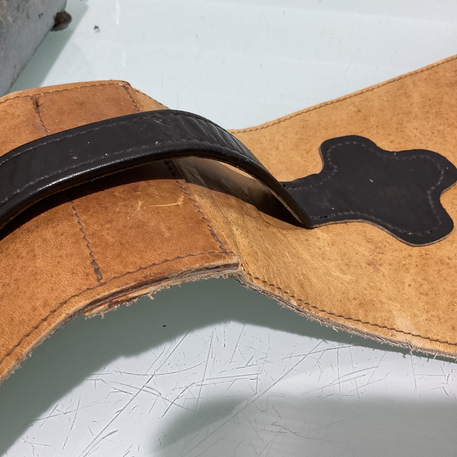 Antique Leather Saddlebag