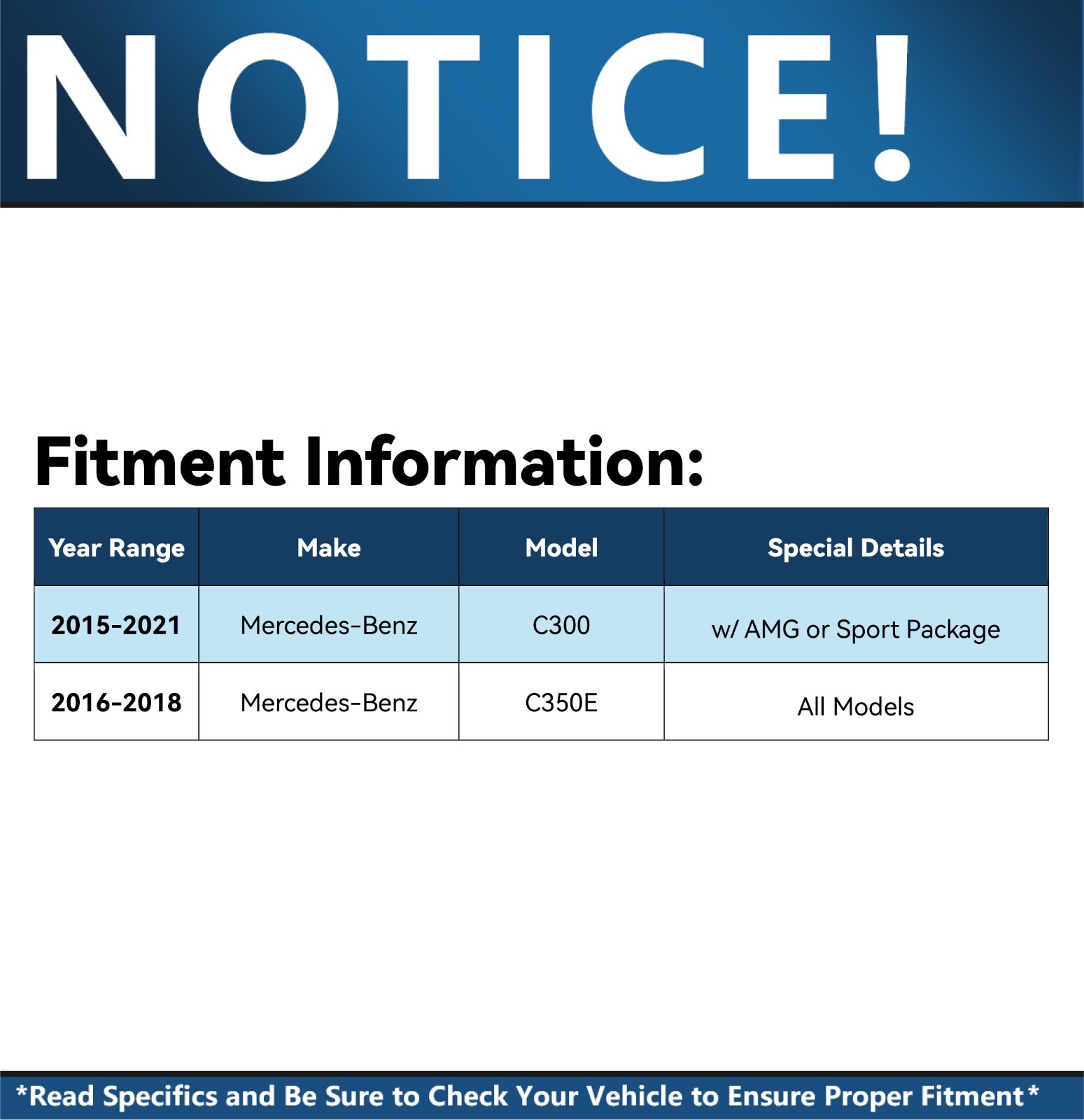 Front & Rear Drilled Rotors Ceramic Brake Pads for 2015-2021 Mercedes-Benz C350E