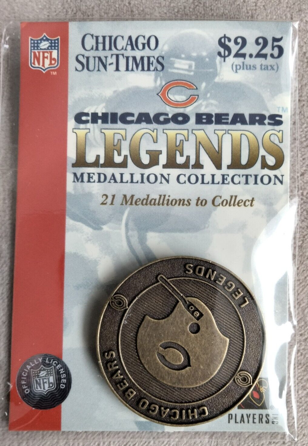 DOUG ATKINS CHICAGO BEARS LEGENDS 2004 Medallion Coin New NOS Original Package