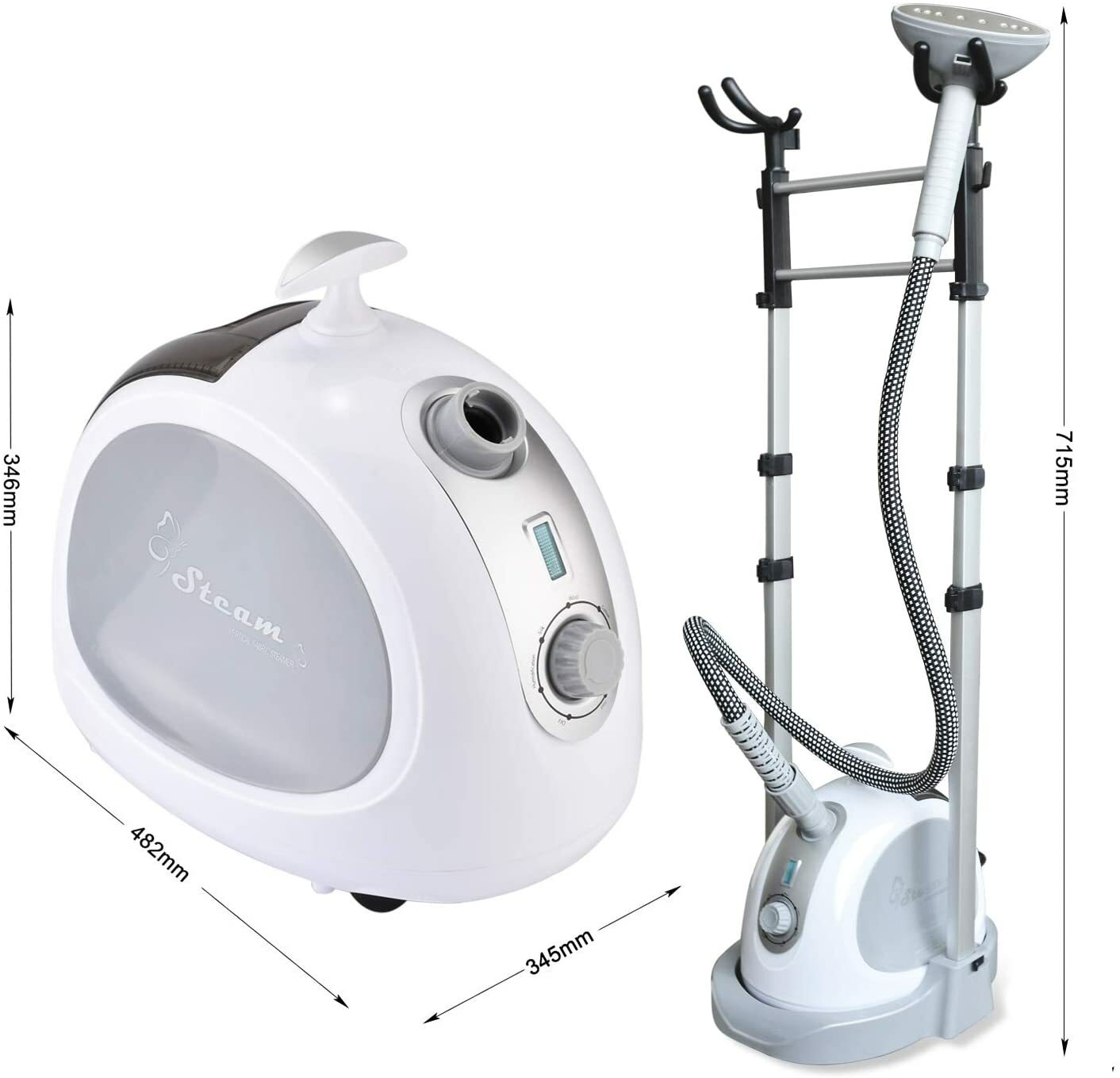 PowCube Garment Steamer,Standing Clothes Steamer with Clothes Hanger
