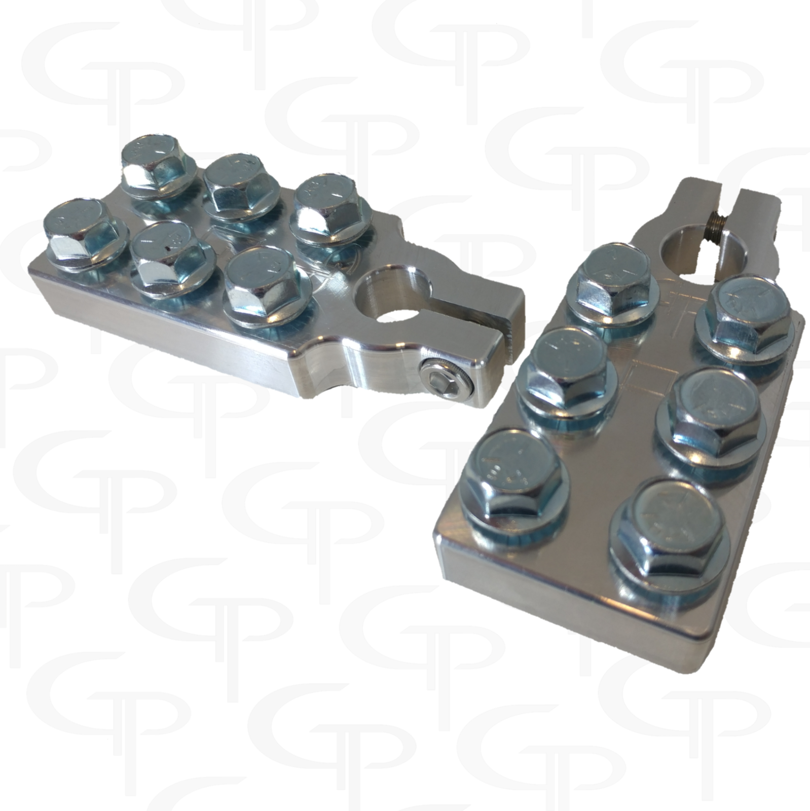 SAE 6 SPOT BATTERY TERMINALS GP CAR AUDIO LUGS TOP POST HEAVY DUTY 1/0 4 2/0