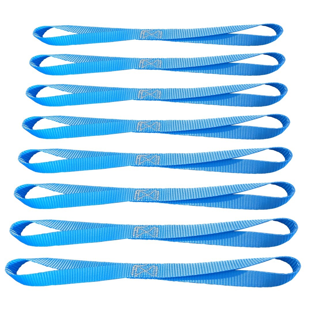 USA 8 Pack Heavy Duty 18" Soft Loop Tie Down Strap Motorcycle Dirt-Bike ATV UTV