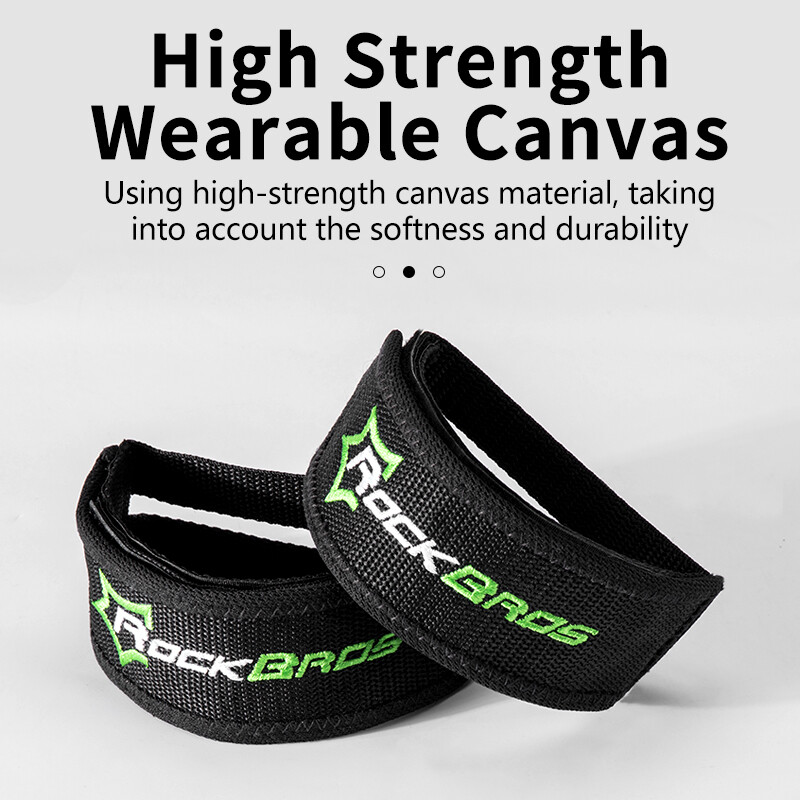 ROCKBROS 1Pair Bike Pedal Straps Pedal Toe Clips Straps Tape for Fixed Gear Bike