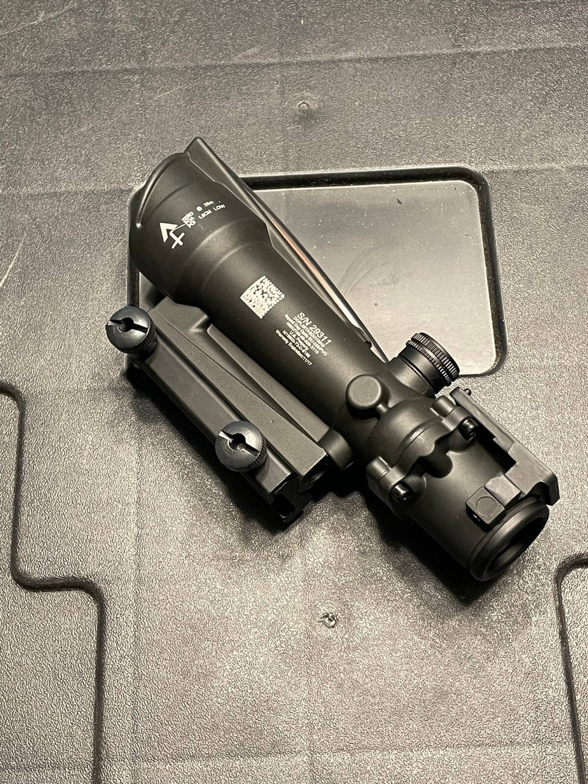 5x35 BDC Scope Fiber Optic Chevron Reticle Red Rifle Scope