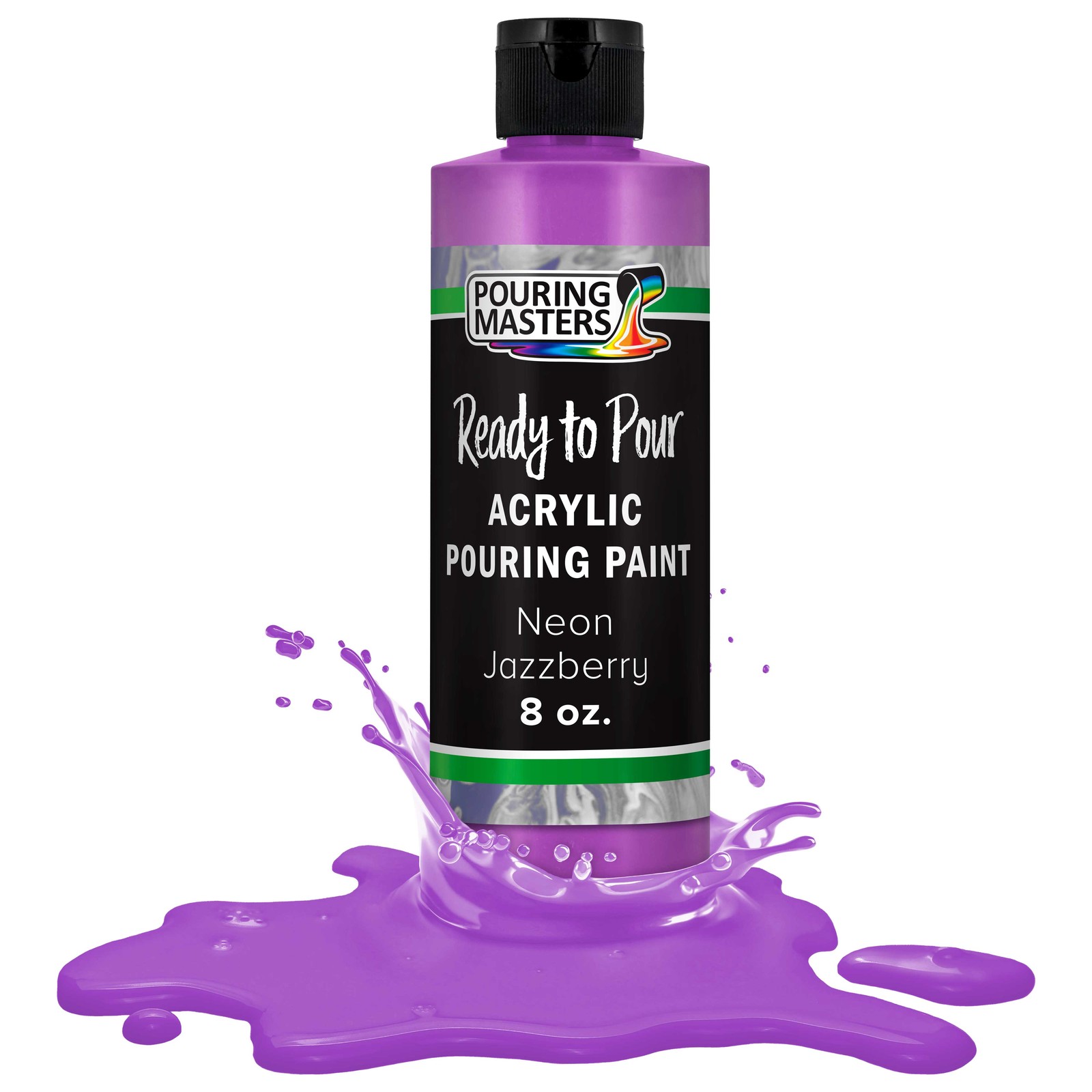 Pouring Masters Neon Jazzberry 8-Ounce Bottle Water-Based Acrylic Pouring Paint