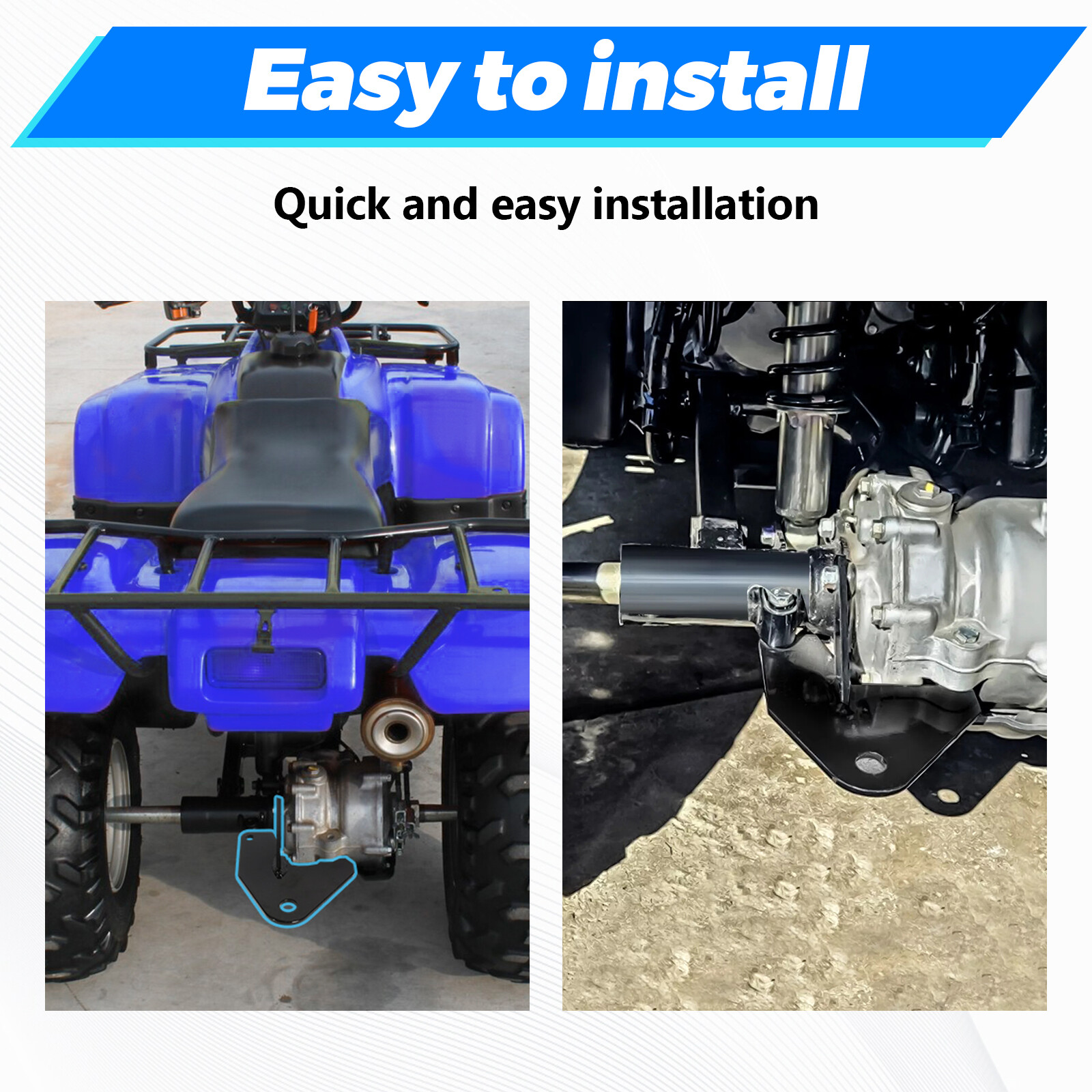 For Honda 250 Recon TRX ATV Ball Hitch 97-18 Powder Coated Finish With Hardware