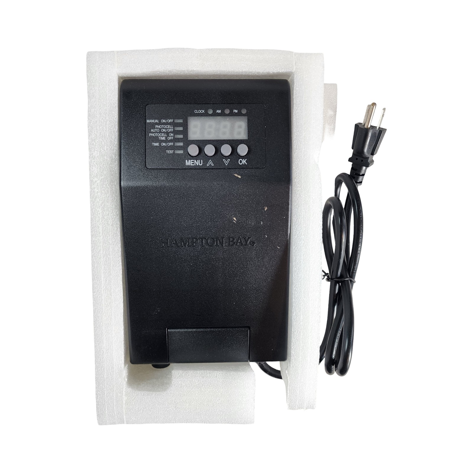 Hampton Bay 120W Digital Low Voltage Landscape Lighting Transformer Black