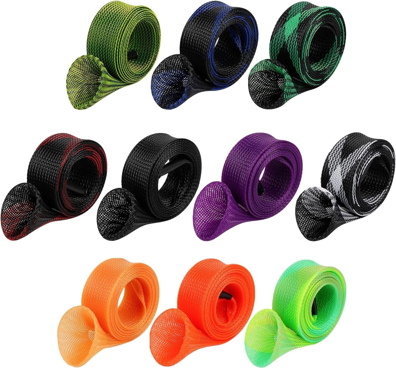 10PCS Fishing Rod Sleeve,Rod Socks for Fishing Poles, Fishing Rod Sleeves Sock C