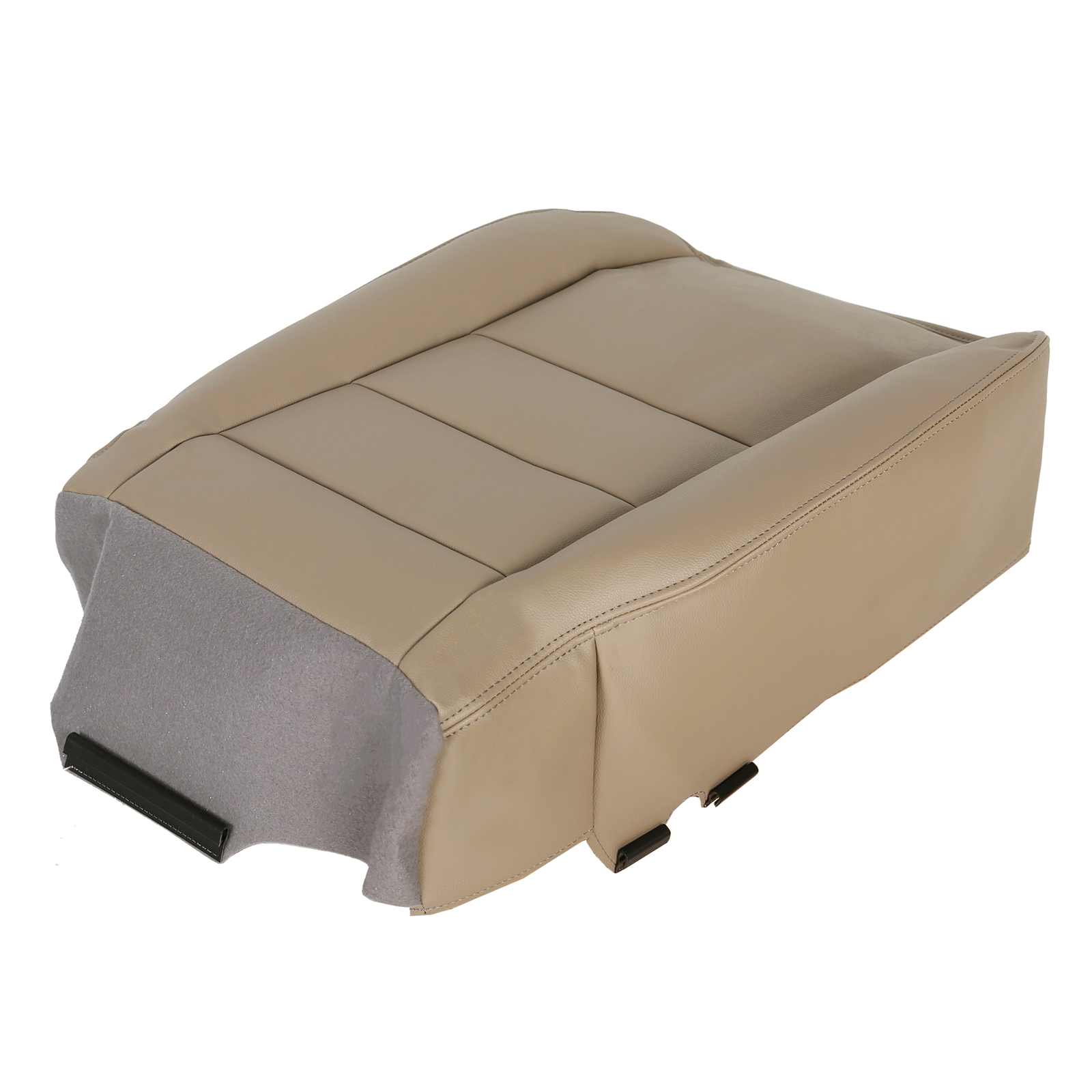 For Ford F250 F350 Super Duty 2002-07 04 05 Driver Bottom Seat Cover Tan Leather