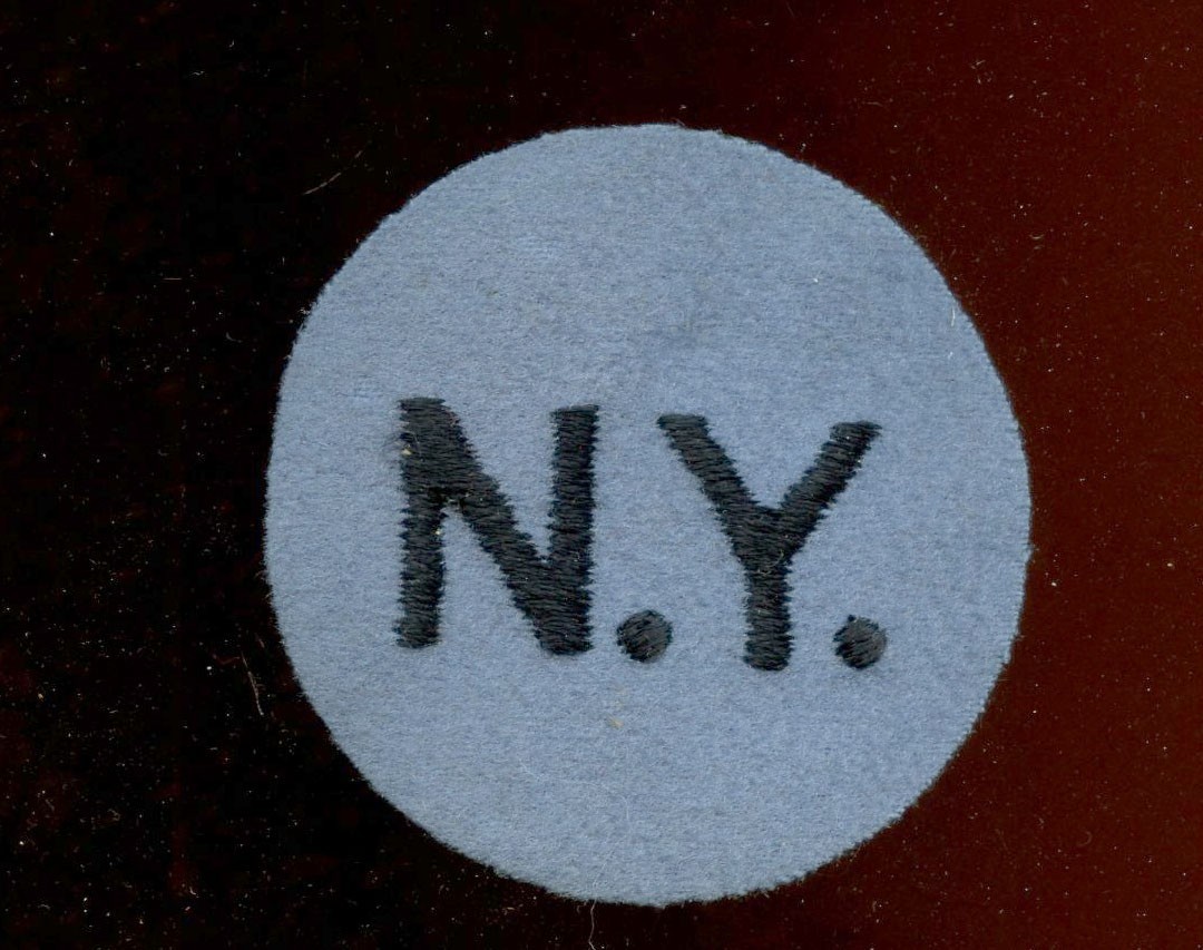 Pre WWII WW2 New York NY State Guard FELT PATCH N.Y. 2 3/8" Unused