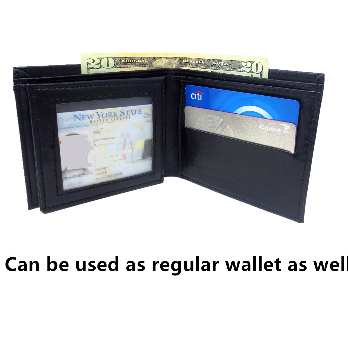 Magic Trick Fire Flaming Wallet Leather Street Show Close up Magic Pros-See Demo