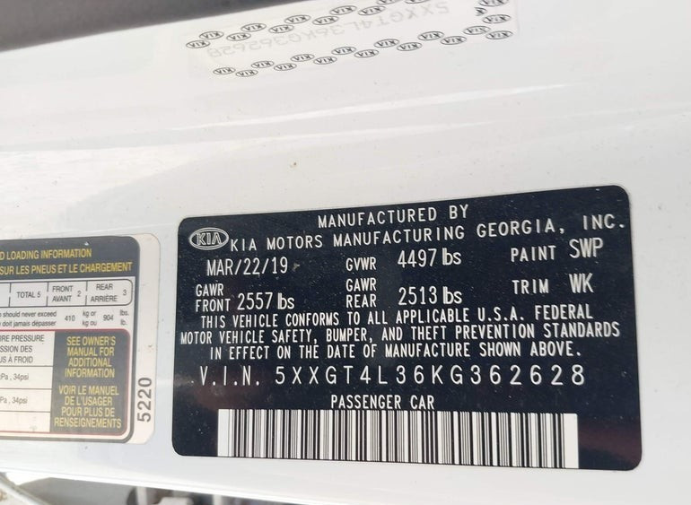 2015-2019 Hyundai Sonata 2.4L Engine Motor - 95k - Tested -90 Day Guarantee