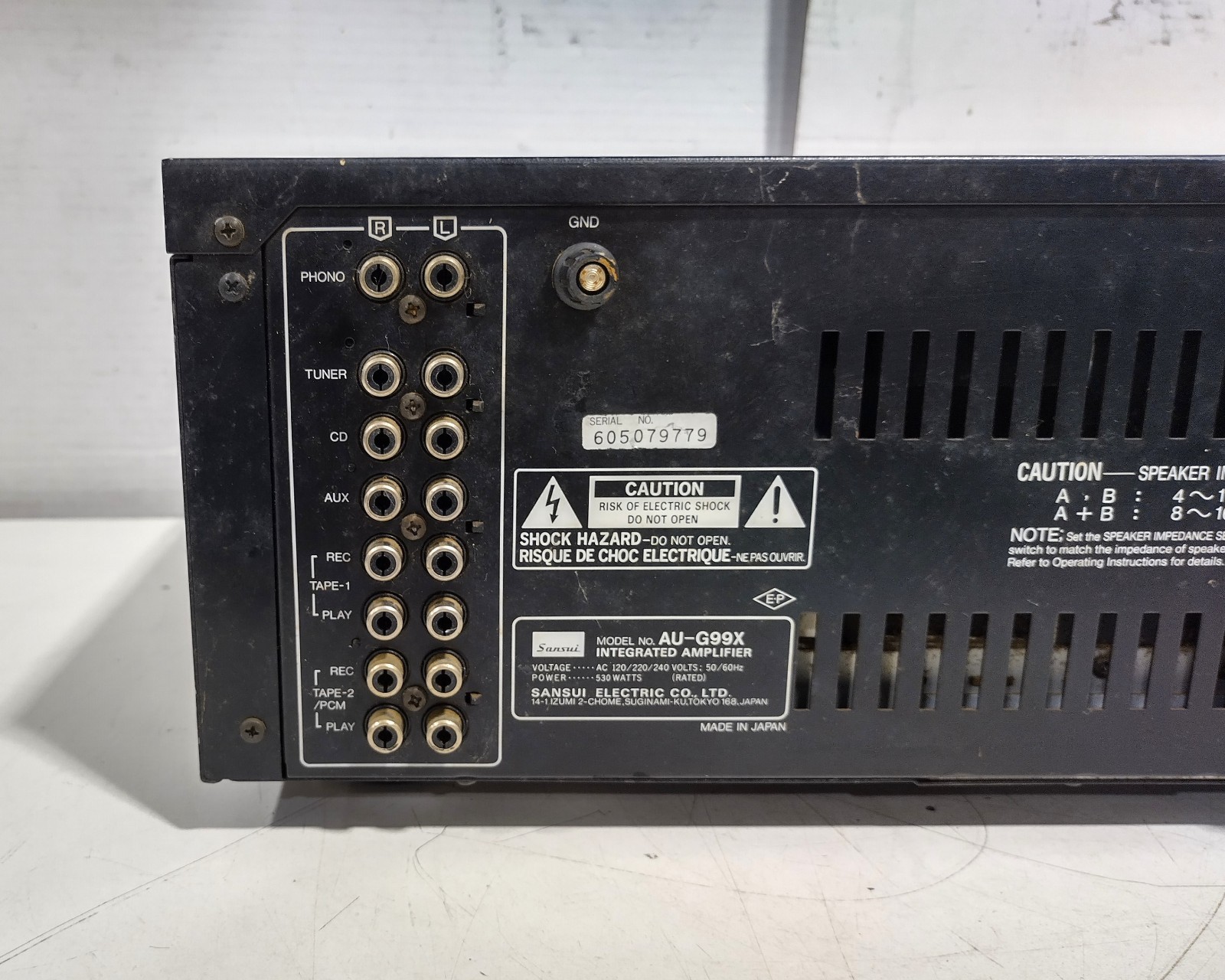 Sansui AU-G99X 160W Per Channel 8Ω Professional Stereo Integrated Amplifier