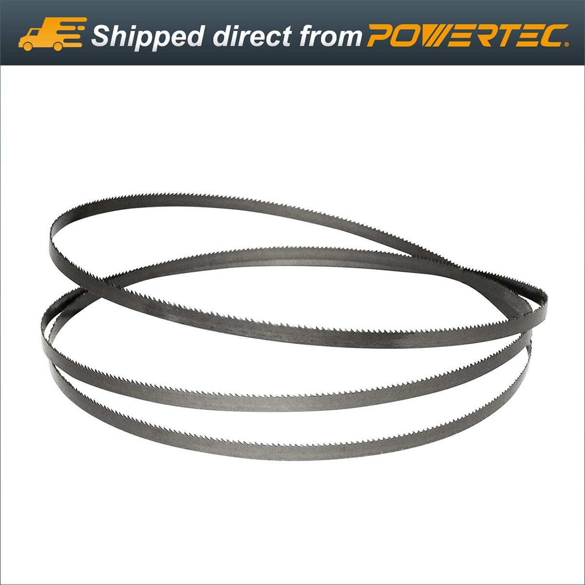 POWERTEC Band Saw Blade 93-1/2" x 1/2" x 24 TPI High Carbon Steel Bandsaw 1PK