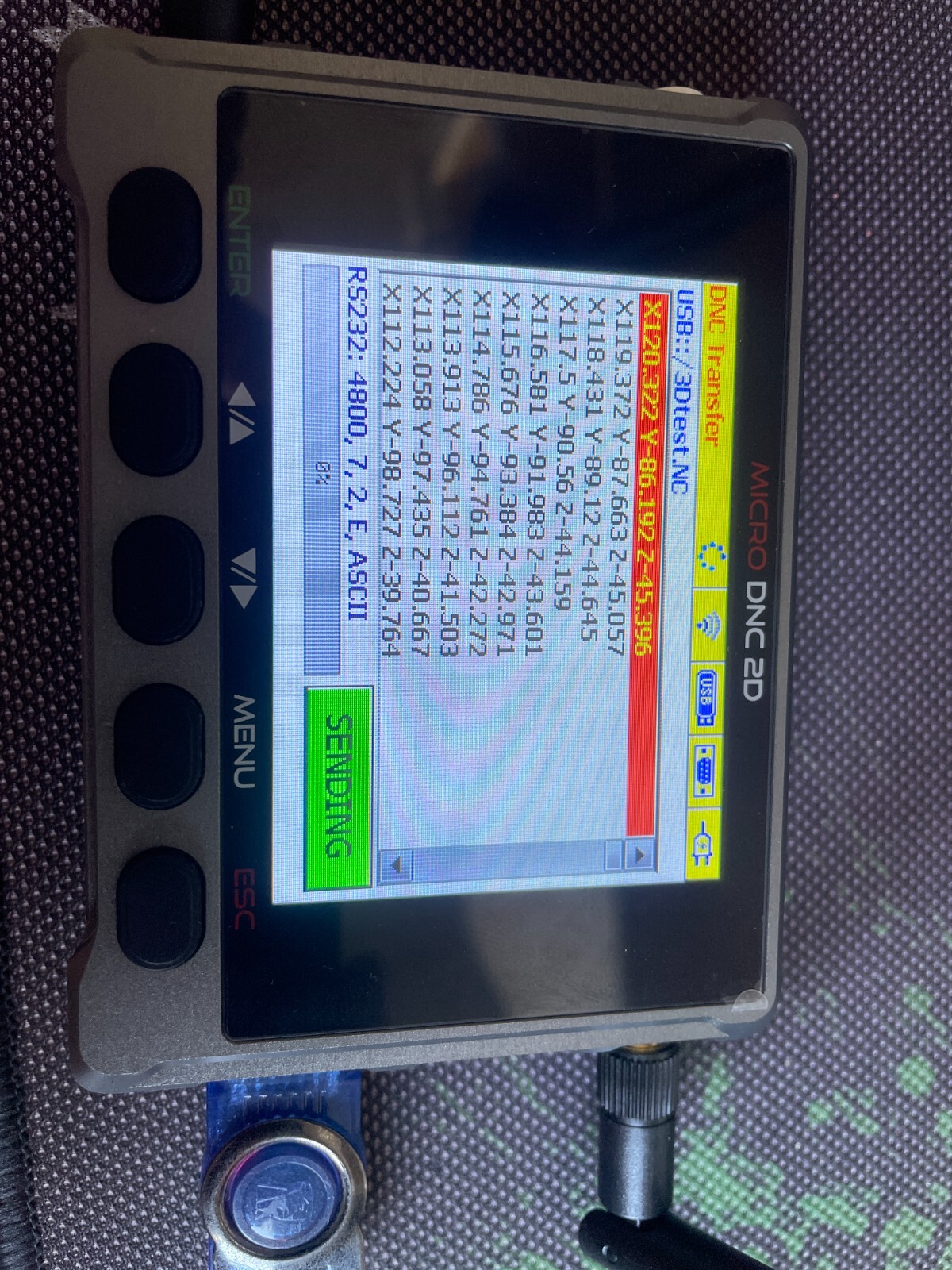 MICRO DNC . Drip feed DNC,USB READER to cnc machine