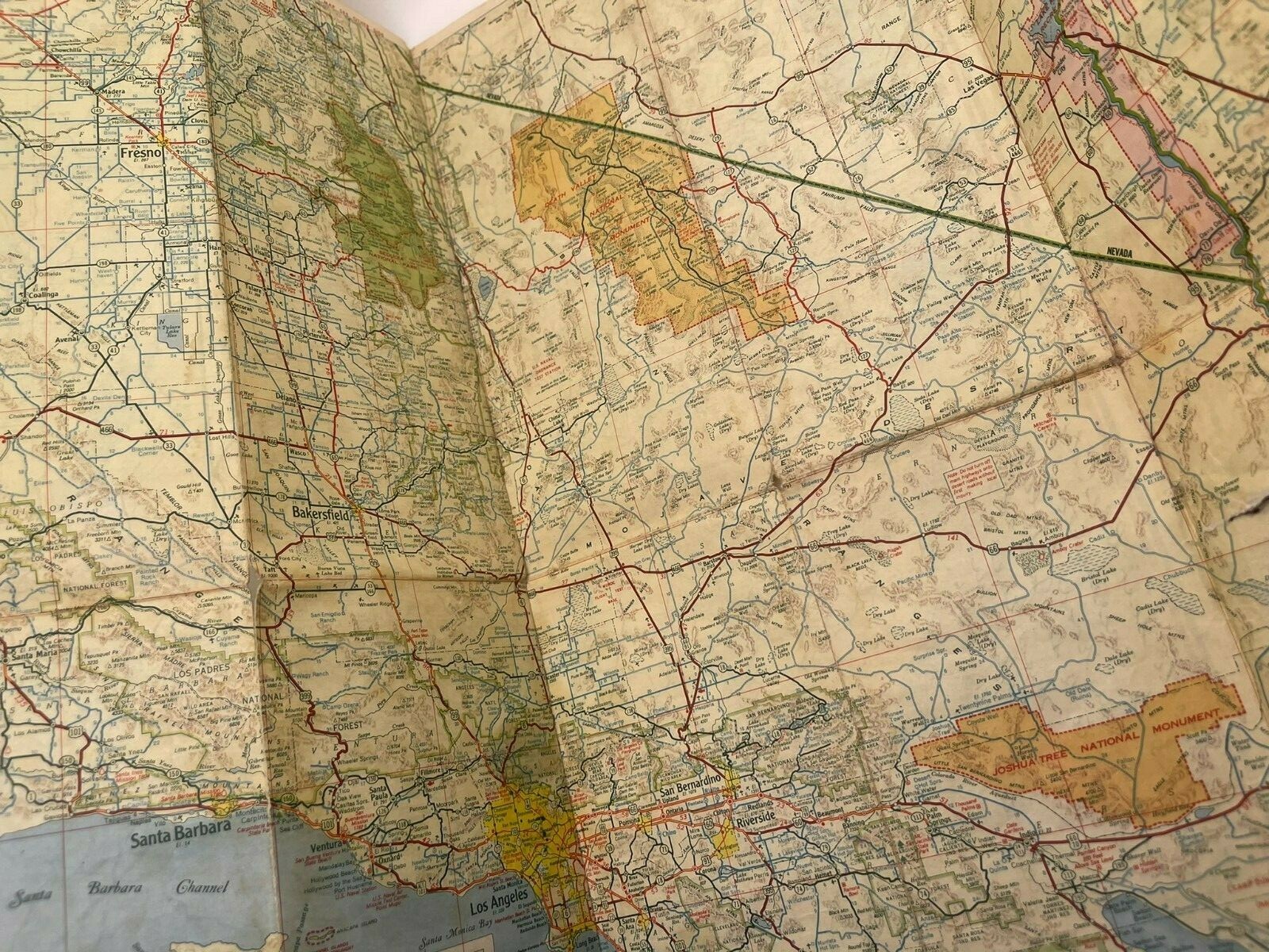 Tide Water Associated Oil Company - Highway Map of California