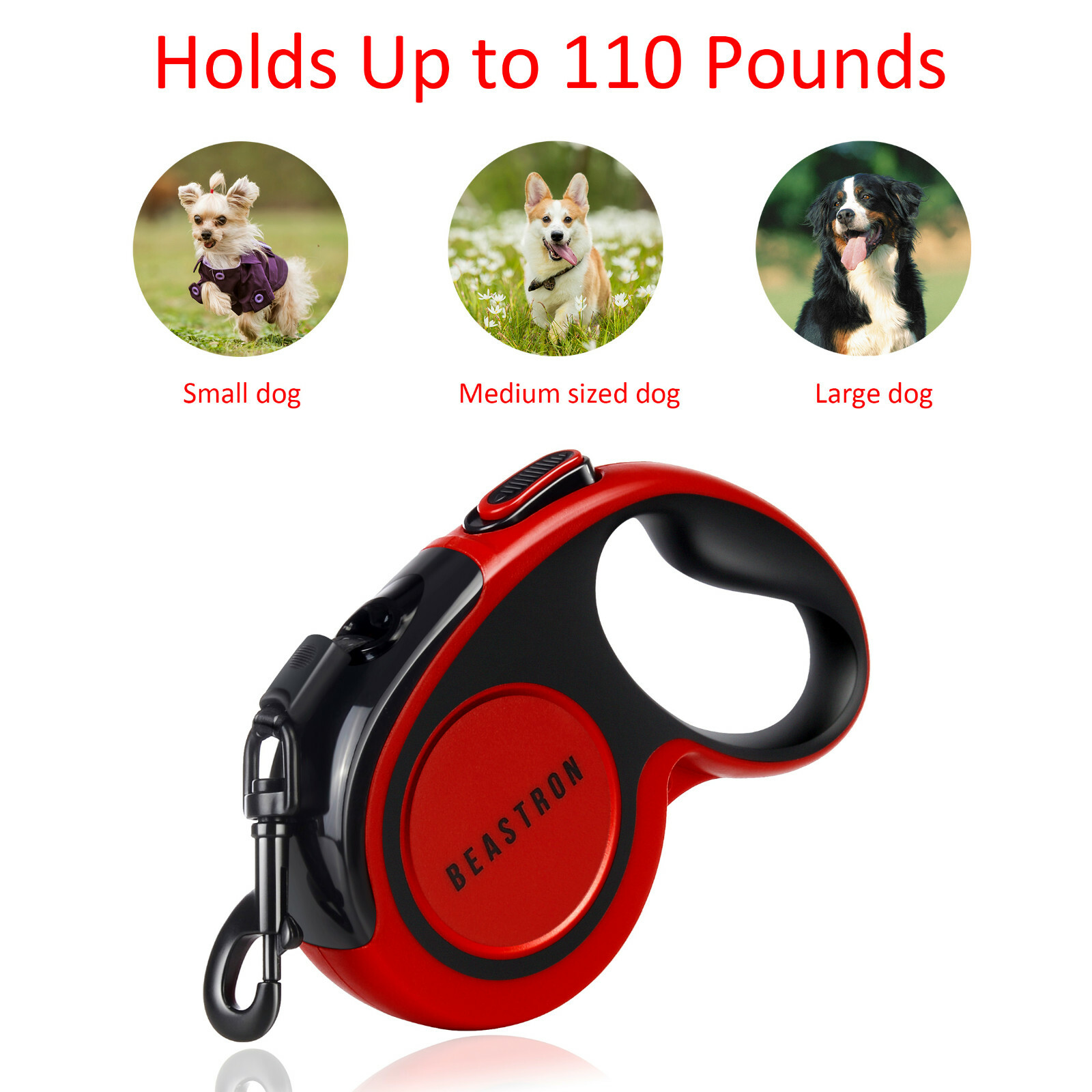 NEW Beastron Heavy Duty Retractable Dog Leash 16' Tangle-Free Best Selling