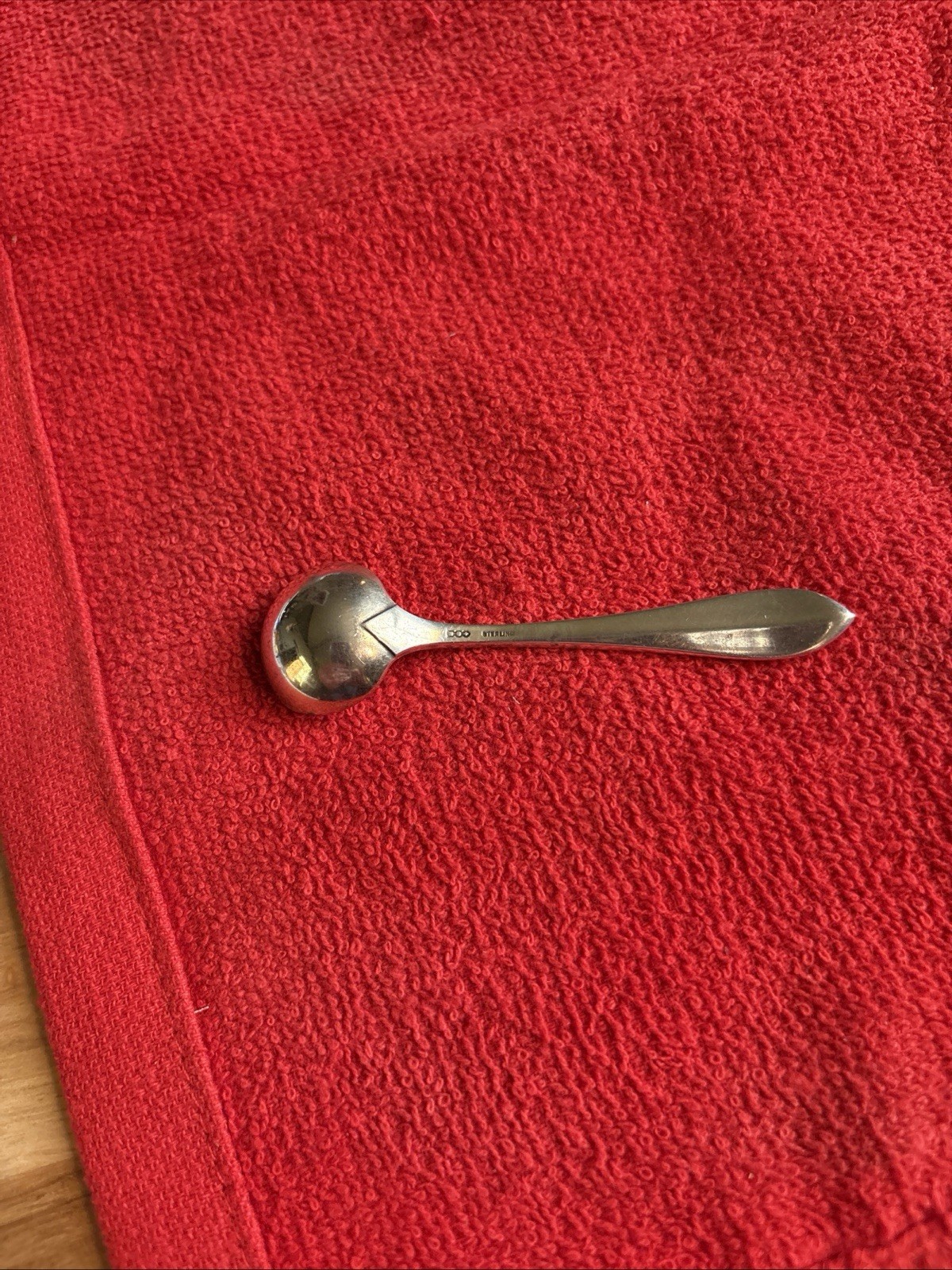 Sterling Silver Master Salt Spoon. Dominick & Haff. ‘Pointed Antique. 3". Nice.