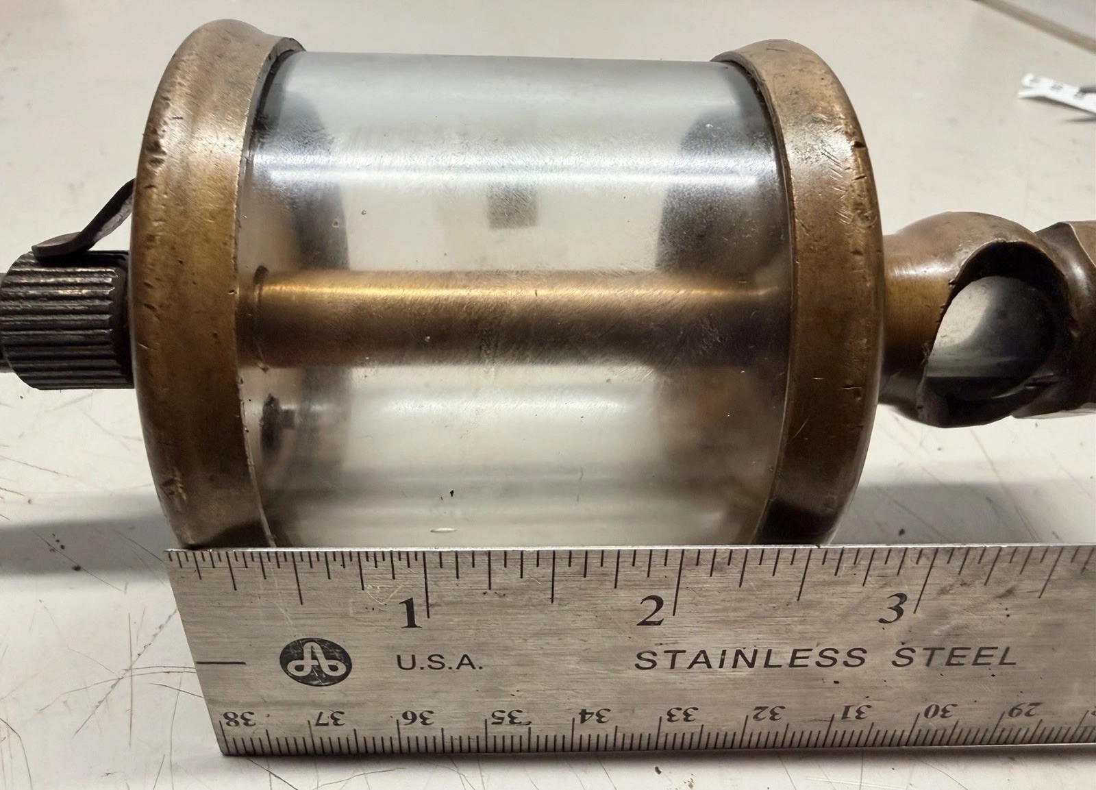 LUNKENHEIMER No. 4 SENTINEL BRASS Oiler Hit Miss Gas Engine Antique OLD STYLE