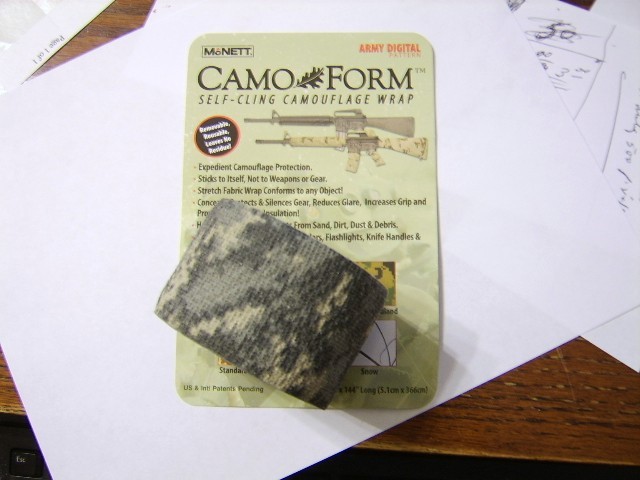 MCNETT CAMO~FORM PROTECTIVE SELF-CLING CAMOUFLAGE WRAP FOR SCOPES GUNS NIP