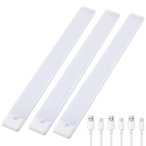 Wireless Under Cabinet Lighting 3 Pack, Magnetic Motion Sensor Light 16 Inch