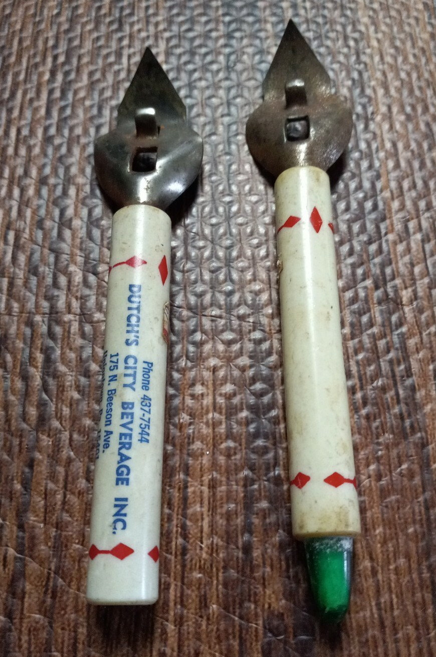 Vintage Bottle Opener Advertising Beer Set of 2
