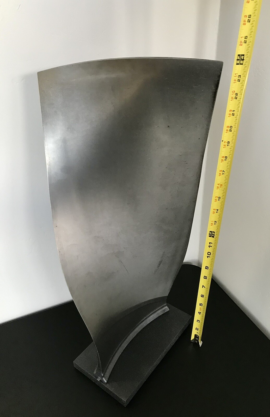 Airbus A320 Titanium Jet Engine Fan Blade. Rolls Royce disk airline Pilot Gift