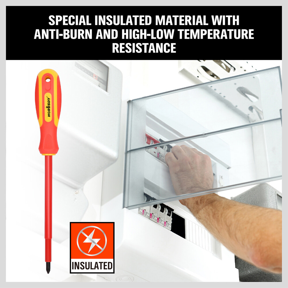 6pc 1000V Insulated Screwdriver Set with Magnetic Tips, New