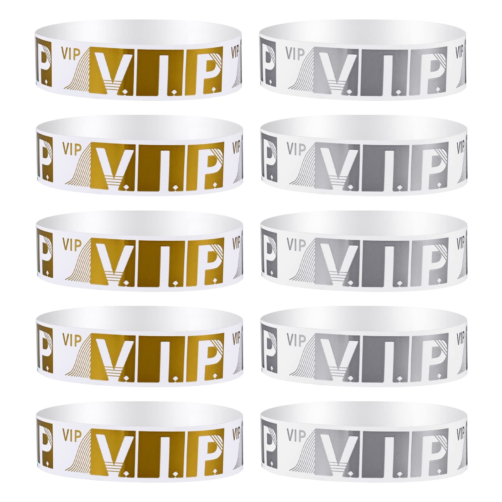200 Pcs VIP Wristbands Waterproof Paper Bracelets for Events Party