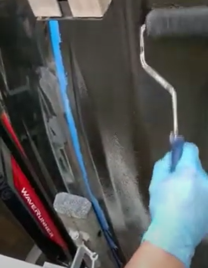 Super Slick 2000 Epoxy Bottom Coating for Airboats, Jet Ski's, etc.: Quart Kit