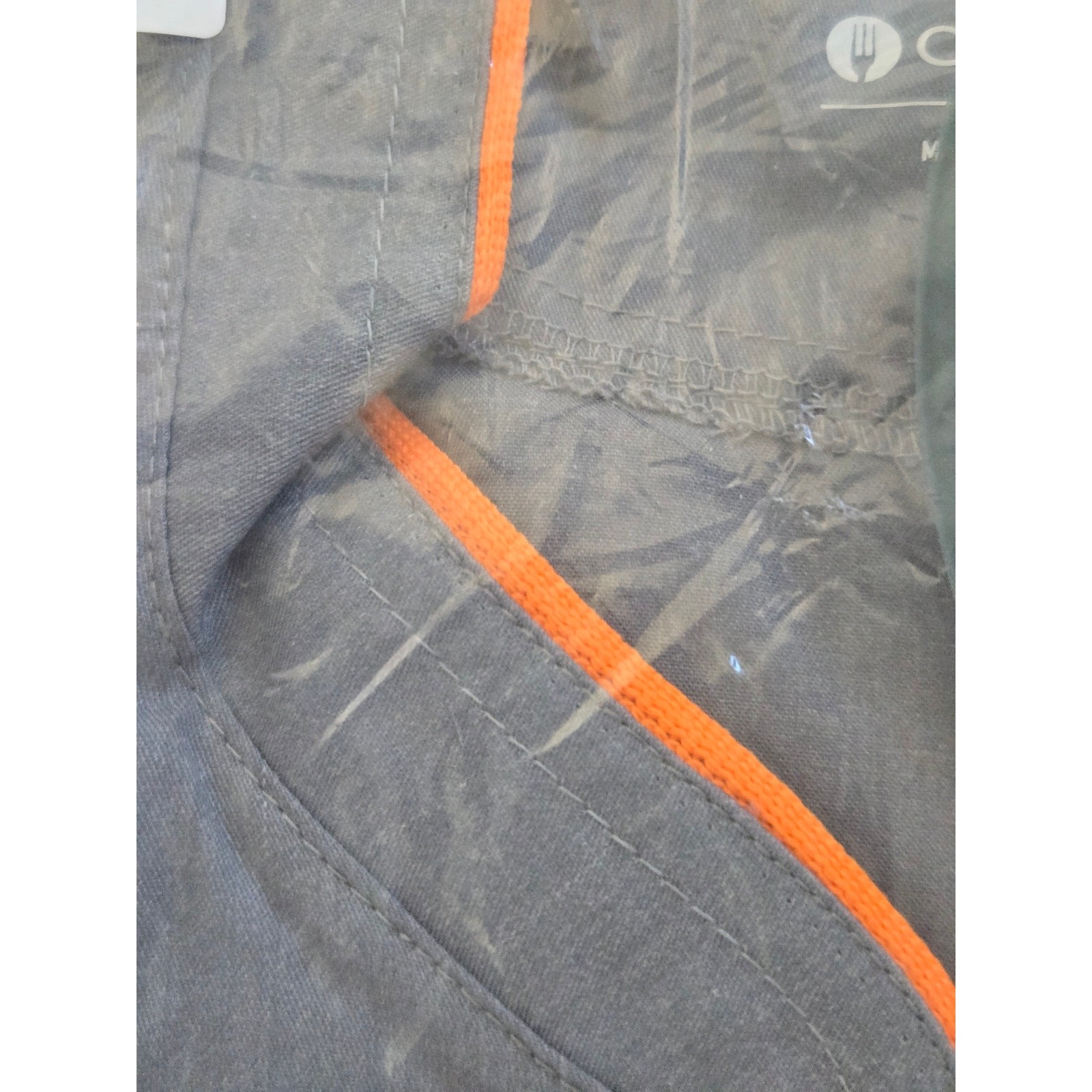 Chef Works Springfield Chef Coat SET OF 2Gray Orange Trim NWT Chef Jacket