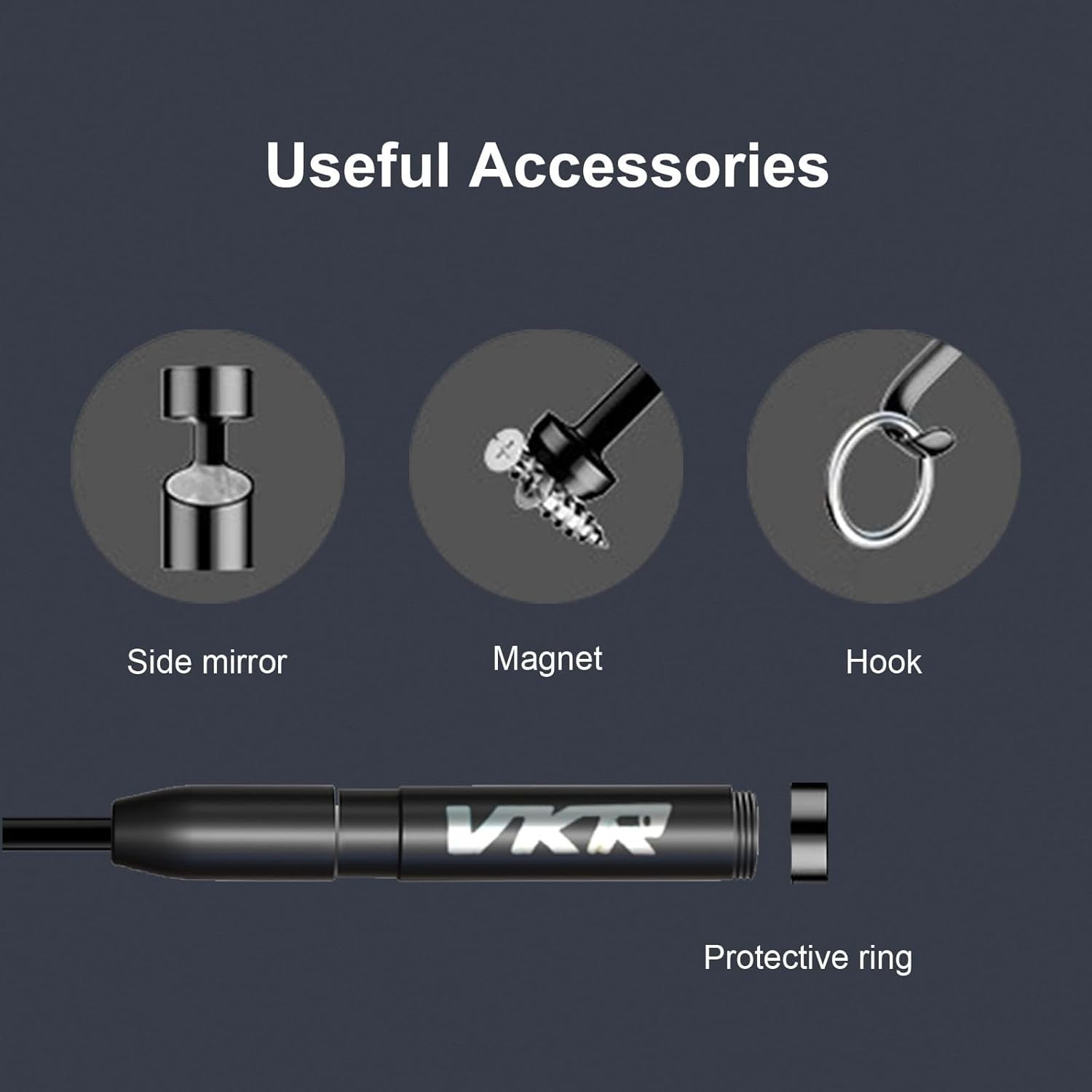 Endoscope Camera with Light 1920P HD Borescope Camera 16.4FT Cable with 8 LED