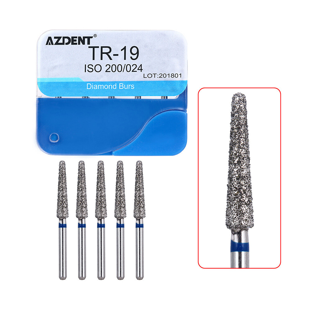 100pcs Dental Diamond Burs for High Speed Handpiece Medium FG 1.6M 20 Boxes