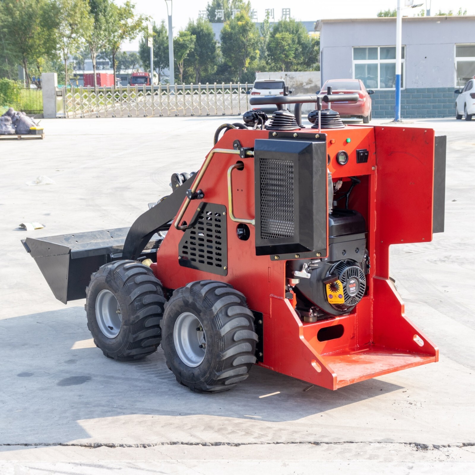 GA/TX pickup 320kg Wheel Type Mini Skid Steer Loader 13.5HP B&SEngine